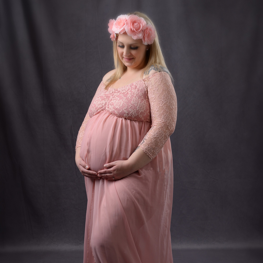pink-maternity-gown
